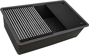 Ruvati 32-inch Undermount Workstation Granite Composite Quartz Kitchen Sink Urban Gray - RVG2306UG