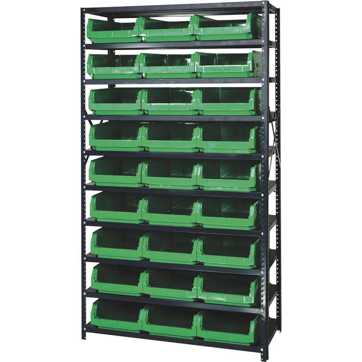QUANTUM STORAGE SYSTEMS Chrome / 80" H x 60" W x 18" D / Chrome Solid Wire 5B 2S Garage Storage