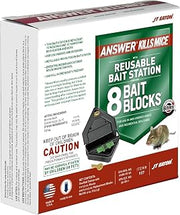 JT Eaton Answer Kills Mice Kit, Station & 8 Bait Blocks, Case of 12