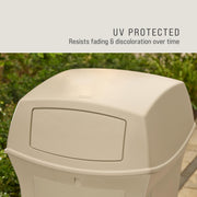 Rubbermaid Commercial Products Beige / 45 Gallon / With Doors Kitchen Trash Cans