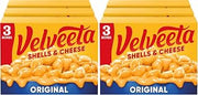 Velveeta Shells & Cheese Original Shell Pasta & Cheese Sauce Meal (3 ct Pack, 12 oz Boxes) (Pack of 2)