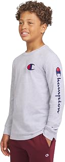 Champion Boys' Long Sleeve Tee Shirt Athletic Top