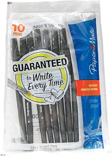 Ballpoint Pen, Medium Point, 10/PK, Black, Sold as 1 Pack by Paper Mate
