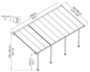 Palram White / 13' x 20' / Eco-Friendly Awnings
