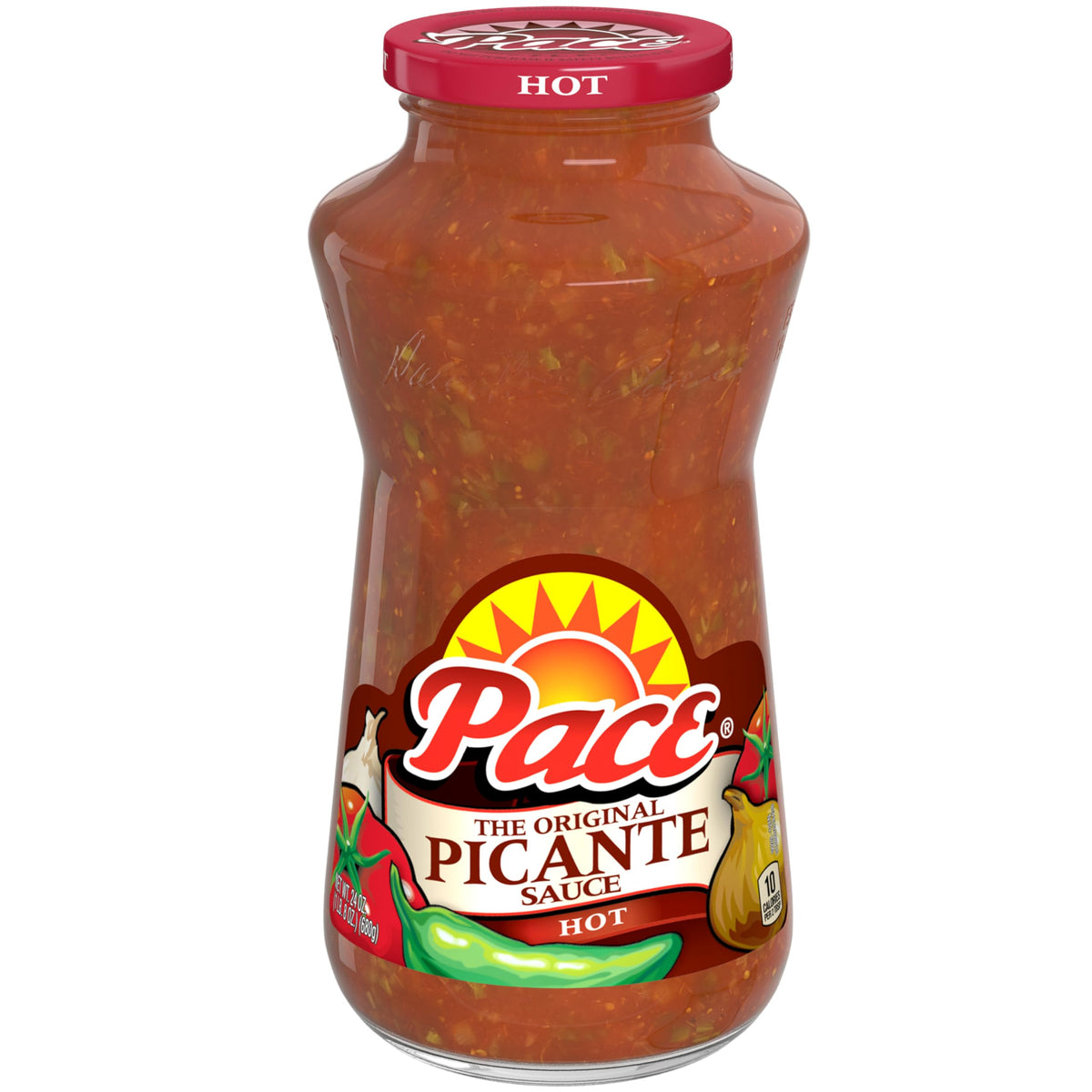 Hot Picante Sauce by Pace – 24 Ounce (Pack of 1), Model 200650000029