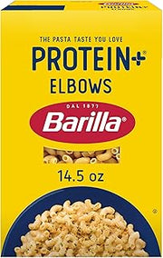 Barilla Protein+ (Plus) Elbows Pasta, Plant Based Protein, 14.5oz
