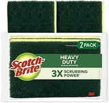 Scotch-Brite Heavy Duty Scrub Sponges, Sponges for Cleaning Kitchen and Household, Heavy Duty Sponges Safe for Non-Coated Cookware, 12 Scrubbing Sponges