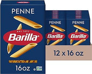 Barilla Penne Pasta, Non-GMO Kosher Pasta, 16oz. (12PK)