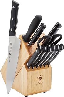 HENCKELS Dynamic Razor-Sharp 12-Piece Knife Block Set, Chef Knife, Bread Knife, Steak Knife, German Engineered Informed by 100+ Years of Mastery, Natural