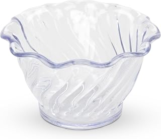 Carlisle FoodService Products 453207 Mini Plastic Parfait Cup, 5.4 oz, Clear