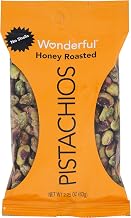 Wonderful No Shell Honey Roasted Pistachios, 2.25 Ounce - 24 per case.