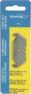 Estwing R-2 Roofing Knife Hook Pattern Replacement Blades - (5) blades per package - Fits RK-7