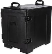 Cateraide Front Loading Insulated Food Pan Carrier by Carlisle FoodService Products – 5 Pan Capacity, 2.5 inches, Plastic, Black, Model PC300N03
