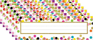 Confetti Name Plates, 36 Per Pack, 6 Packs