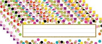 Confetti Name Plates, 36 Per Pack, 6 Packs