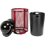 Global Industrial Red / Industrial / 36.0 gallons Trash, Recycling & Compost