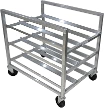 Channel CSR-3 Can Rack, Half Size, No Top, 25.75"W x 35.25"D x 34"H, Aluminum Construction