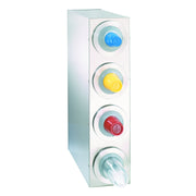 Countertop Cup Dispensing Cabinet by DISPENSE-RITE – Stainless Steel, Model BFL-R-4SS