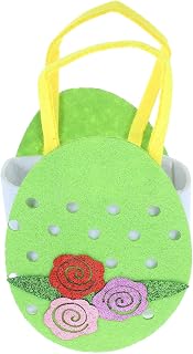 Alipis Easter Tote Bag for Candy Packing Green Nonwoven Portable | Festival Packing for Candies, Lightweight Carry Style, Versatile Use, Rational Capacity