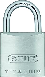 64TI/25 Titalium™ Aluminum Alloy Padlock Keyed Different - Nano Protect Steel Shackle by ABUS – Aluminum, Model 65975