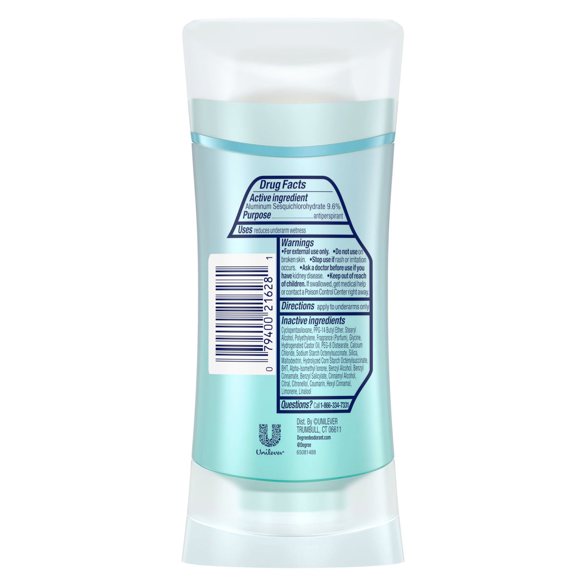 Antiperspirant for Women Protects from Deodorant Stains Pure Clean Deodorant for Women 2.6 oz by Degree – 2.6 Ounce (Pack of 1), WHITE, Model 10079400216288