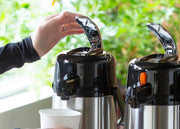 Service Ideas 64.2 Ounces / LEVER LID / Brushed Thermal Carafes