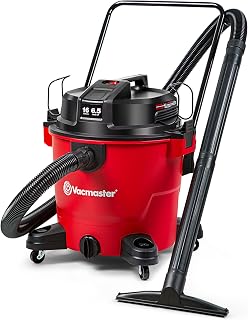 Vacmaster VJH1612PF 1101 16 Gal 6.5 Peak HP† Heavy-Duty Wet/Dry Vac Red