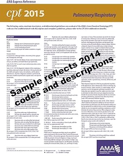 CPT 2015 Express Reference Coding Card: Pulmonary/ Respiratory