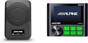 Alpine KAC-CMD-CTR Controller PWE-S8-MRN 8 in Subwoofer Bundle | Powersports commander controller with 8 in powered marine subwoofer for UTV, golf cart and side-by-side bass upgrades.