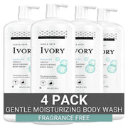 Ivory 40 Fl Oz (Pack of 1) / Ivory Gentle Moisturizing Body Wash, Fragrance-Free, 40 oz / Ivory Body Washes