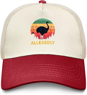 Allegedly Emu Hat Trucker Hat Women Baseball Hat Funny Birthday Gifts