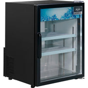 Global Industrial Countertop Merchandising Refrigerator by Nexel – 4.9 cubic_feet, Steel, Black, Model G138BMF-HC