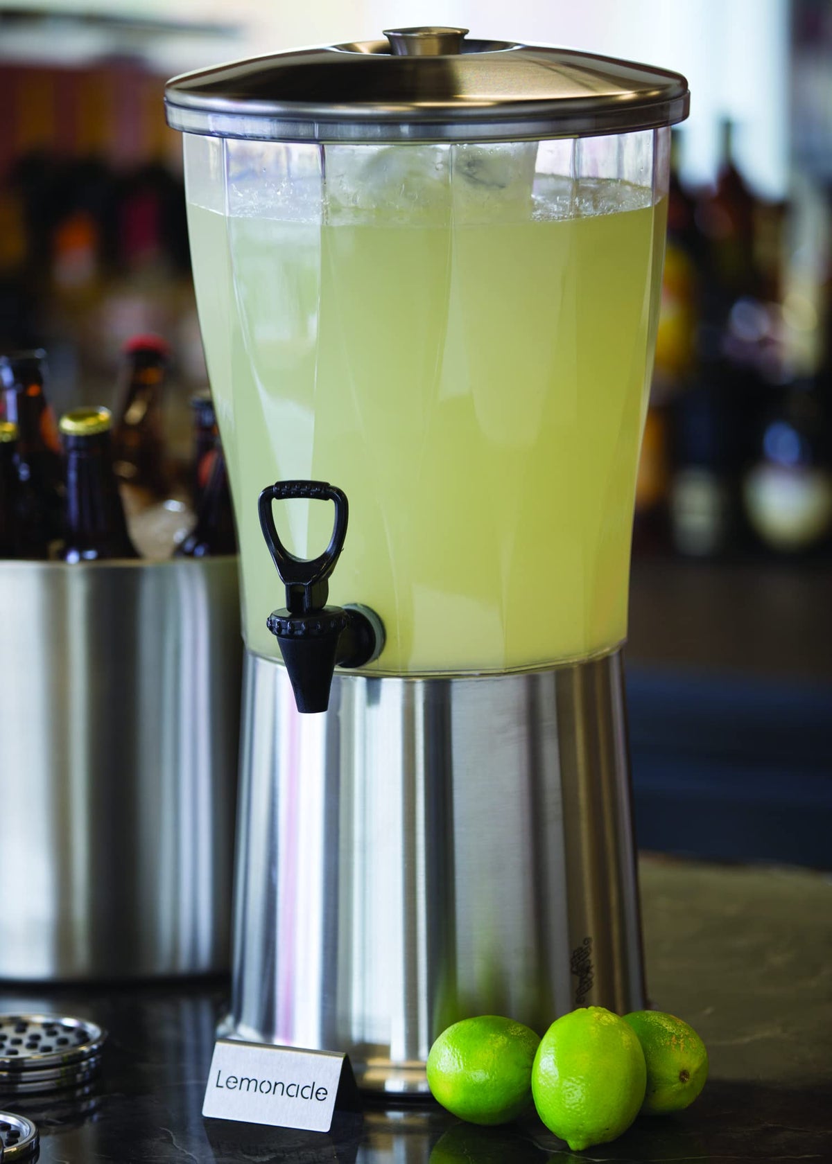 Service Ideas 3 Gallon / Bruhsed / Modern Iced Beverage Dispensers