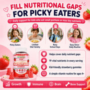 (2 Pack) Methylated Multivitamin Kids Gummies + Omega by FedererSeth – 60 Count (Pack of 2)