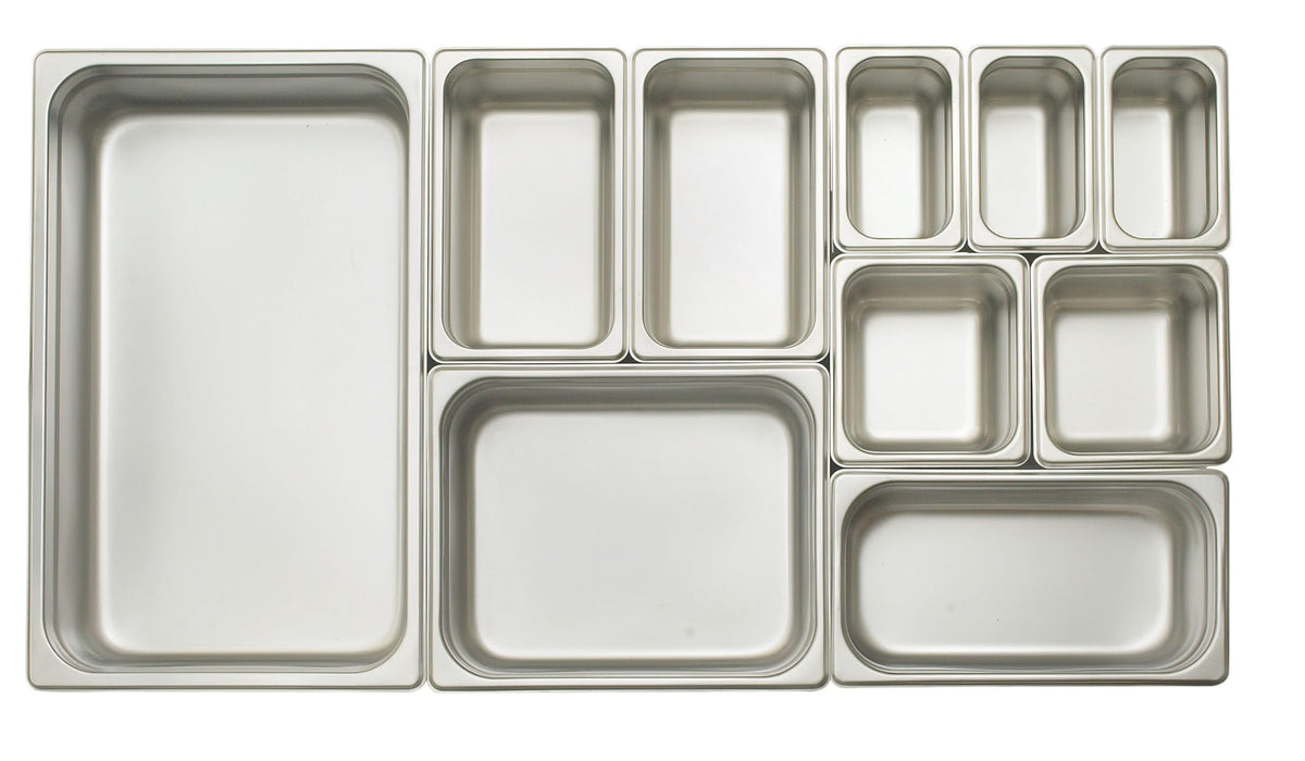 Winco 2.5" Deep / 1 / Stainless Steel Storage & Transport