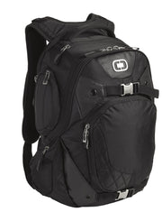 Squadron Pack Black 17" Laptop/MacBook Pro Black Backpack by OGIO – 19.5"H x 13.5"W x 7"D, Polyester, Black, Model 411047
