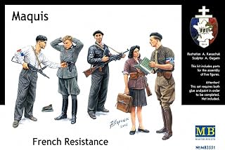 Masterbox Master Box Maquis French Resistance (5) Figure Model Building Kits (1:35 Scale)