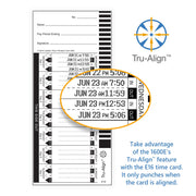 Time Clock Machine and Document Stamp by Lathem – 5.7" x 6.3" x 7.2", ABS Plastic, Charcoal Gray, Model 1600E