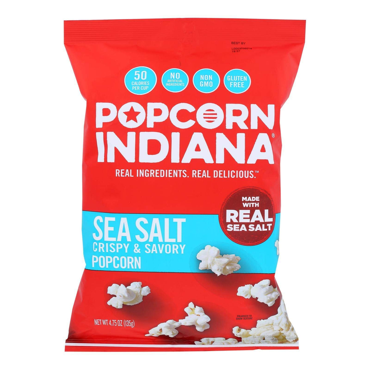 Popcorn Indiana P.I. Sea Salt Popcorn 4.75 Oz (Pack Of 12) by Popcorn, Indiana – 4.75 Ounce (Pack of 12), Pack of 12, Model 843571004783
