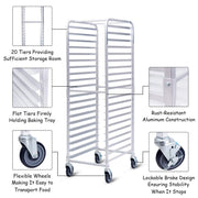 ReunionG 20 Tiers / Silver / 400.0 pounds Bakery Racks