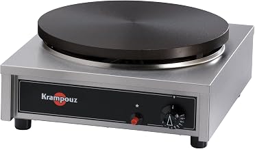 Krampouz Commercial Propane Crepe Maker, Cast Iron Griddle – CGBIP4P | Cast iron surface, propane gas heating, rapid heat-up, compact stainless design, Made in France