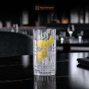 Highland 12 Piece Drinkware Set by Nachtmann – 15 fluid_ounces, Glass, Clear, Pack of 6, Model 101754