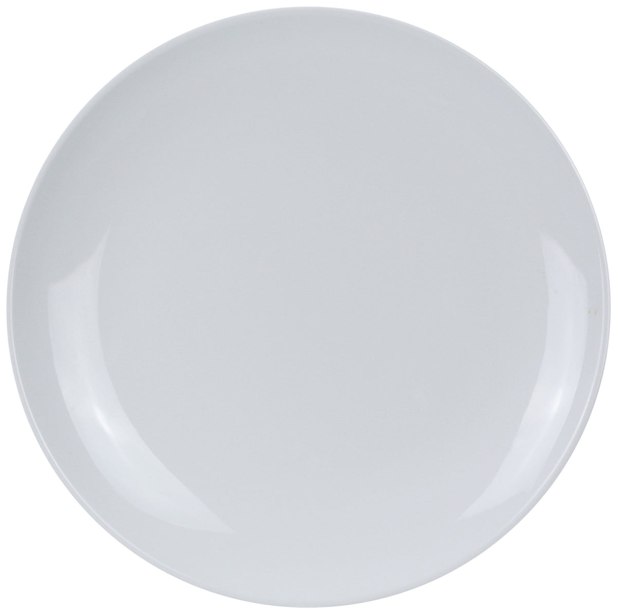Coupe Collection Melamine 14" ROUND PLATE Box of by Yanco – Large, Melamine, White, Pack of 12, Model CO-114