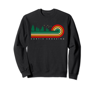Evergreen Vintage Stripes Curtis Crossing by Curtis Crossing, MA Travel Souvenir – Black, Model GSQZTP871N6
