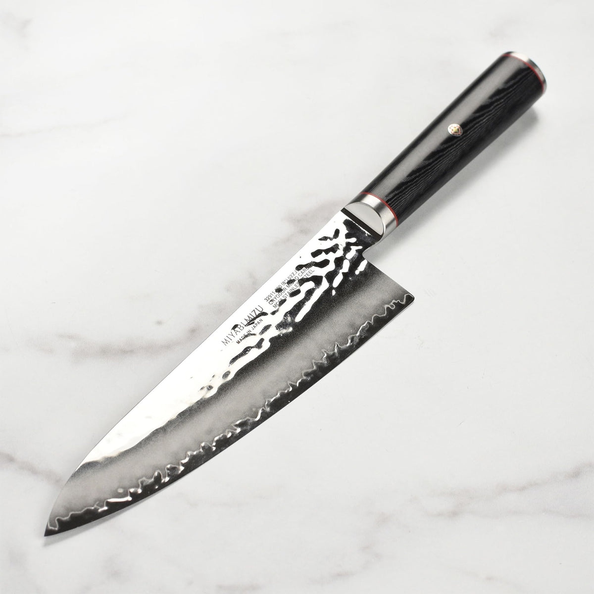 Mizu SG2 Chef's Knife (8-inch) by MIYABI – 8", Premium SG2 Micro-Carbide Powder Stainless Steel, Black & Stainless Steel, Model 1012468