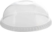 Fineline Super Sips 98mm PET Dome Lid No-Hole, Clear