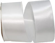Reliant Ribbon 5000-030-16K Double Face Satin Allure Dfs Ribbon, 2-1/4 Inch X 50 Yards, White
