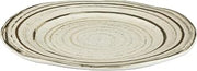 Elite Global Solutions B154090-BCHD Irregular Round Plate, 9 1/8" Dia. x 1" h., Melamine, Beach Design (Pack of 6)