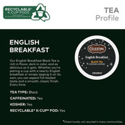 ® English Breakfast Tea Single-Serve K-Cup® by Celestial Seasonings – 24 Count (Pack of 4), black, Pack of 4, Model 14731CT