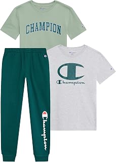 Champion Boys 3 Piece T-Shirts and Jogger Sweatpant Set